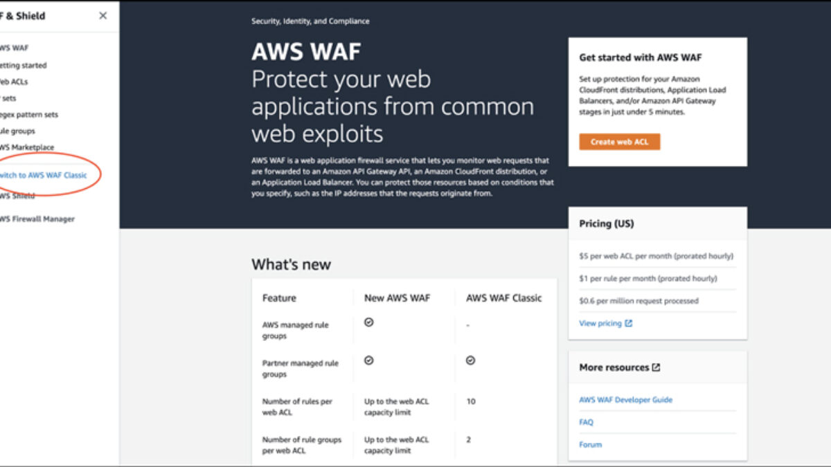 第3回 : 【new AWS WAF】AWS マネジメントコンソール操作